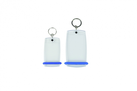 712.0004 and 712.0002 - Keyring without Bristol card small and large format / Blue