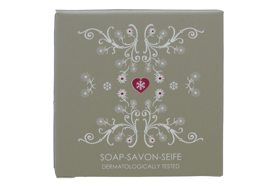 10 g soft soap, cardboard box (taupe)