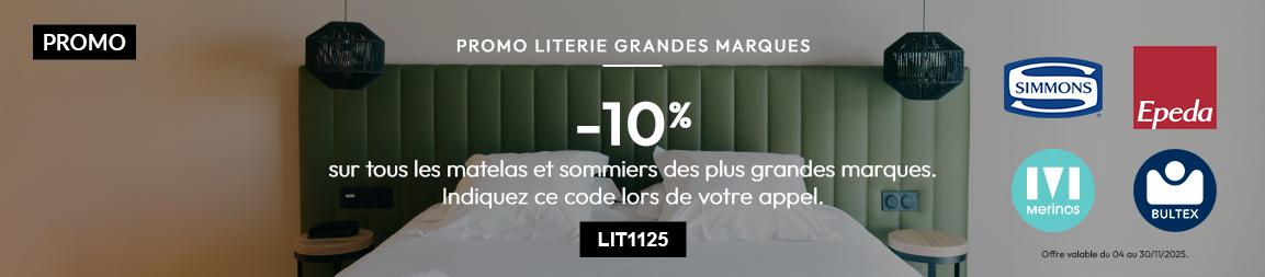 PROMO LITERIE GRANDES MARQUES