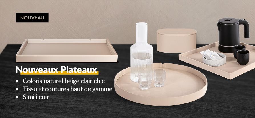 Plateaux en simili cuir