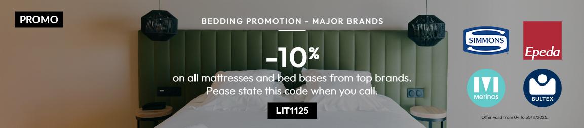 PROMOTIONAL OFFER ON BEDDING FROM LEADING BRANDS