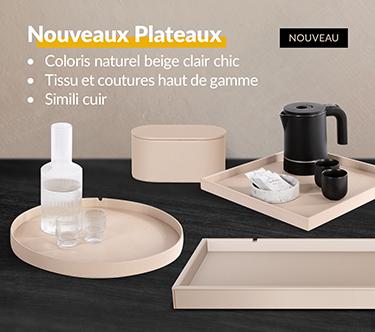 Plateaux en simili cuir
