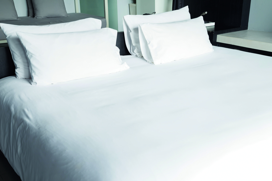 Linen - 57 thread count white polycotton