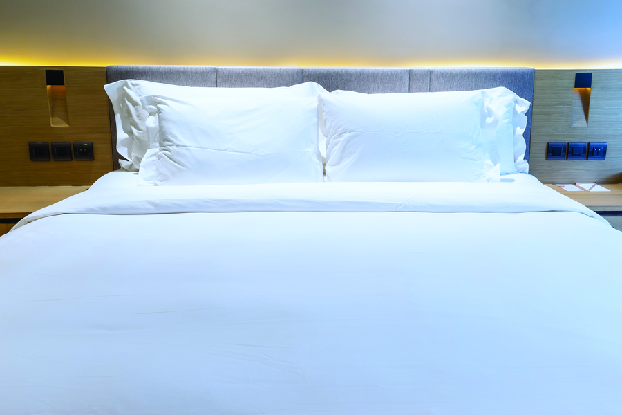 Linen - 51 thread count washed and ironed white polycotton