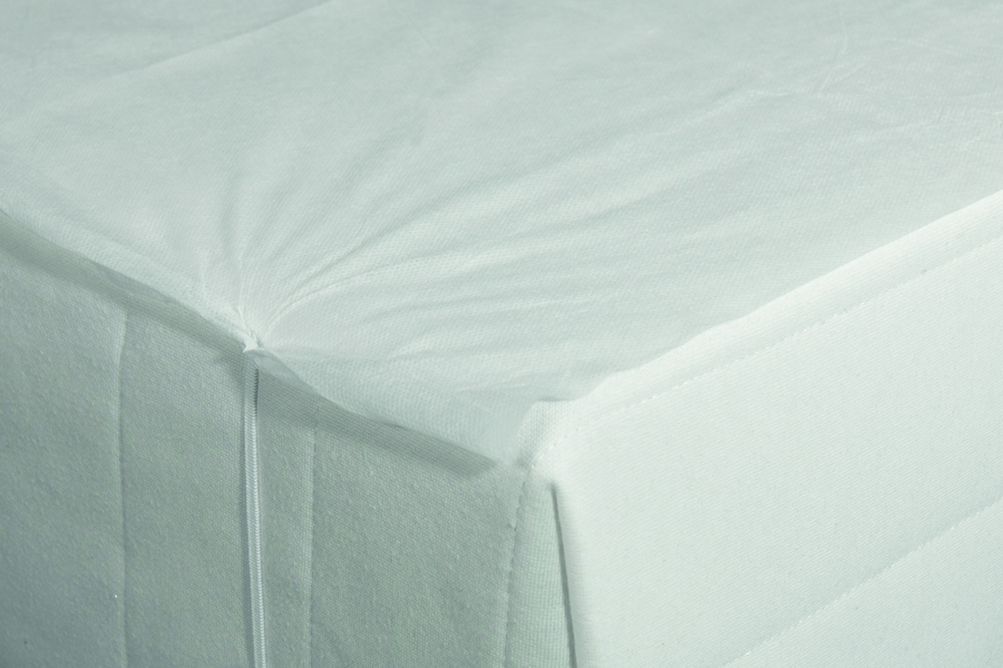 Protège matelas imperméable en coton blanc 160x200 cm HYGIENA PLATEAU