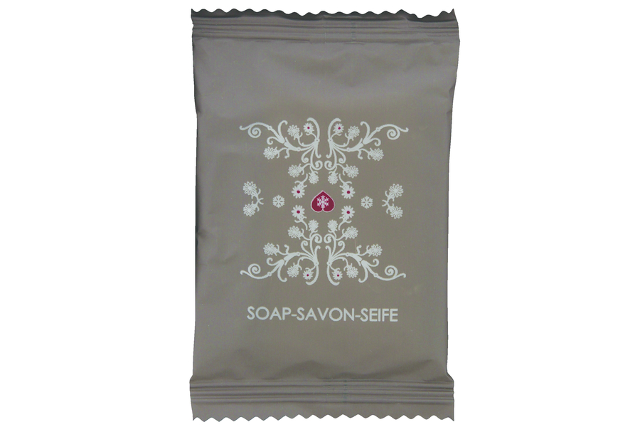 Savon doux 10g, flowpack (taupe)