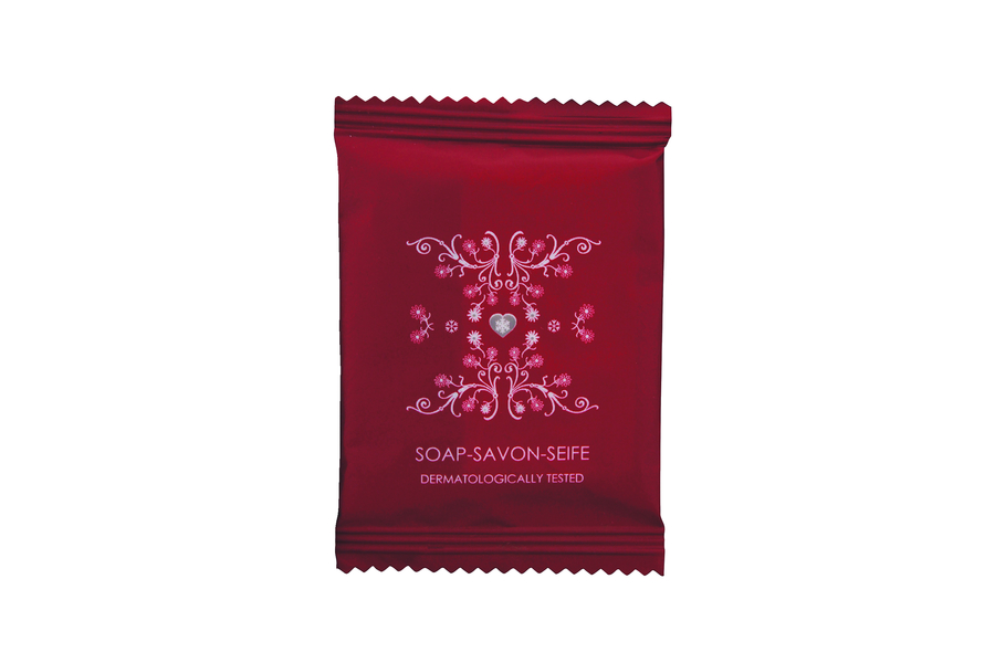 Savon doux 10g, flowPack (rouge)