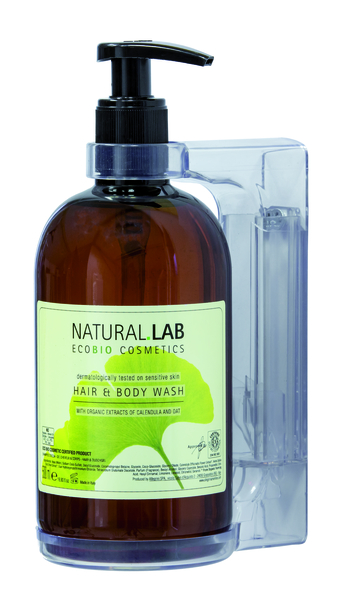 Wandhalterung aus ABS, transparent - Mit Pumpspender Ref. 179.2009