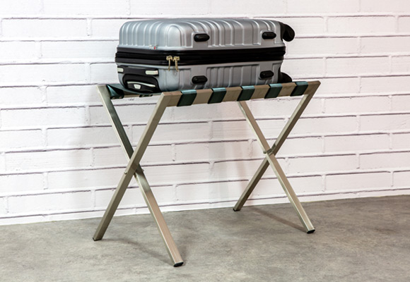 Metal luggage rack