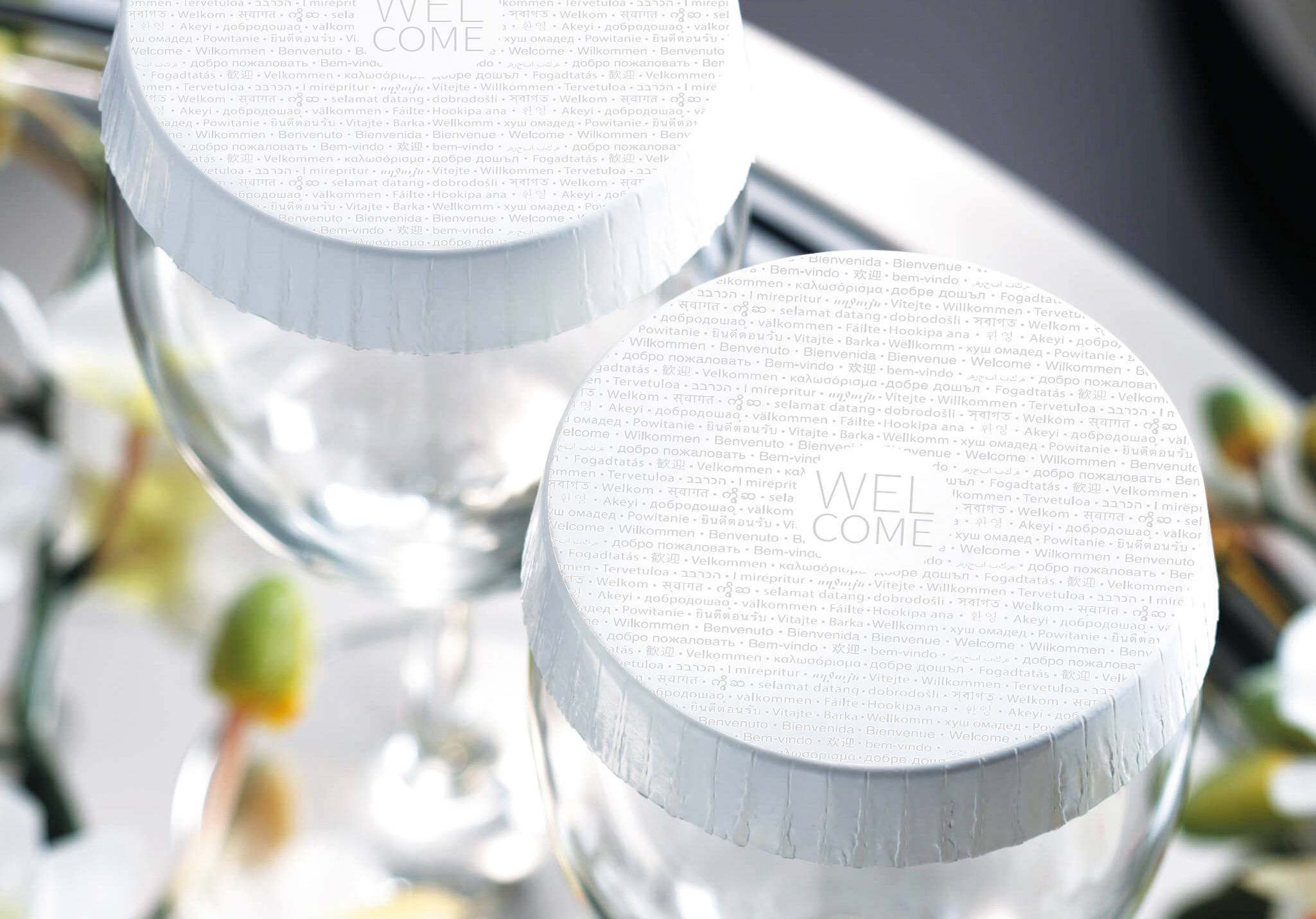 Sachets, sous-verres et couvercles