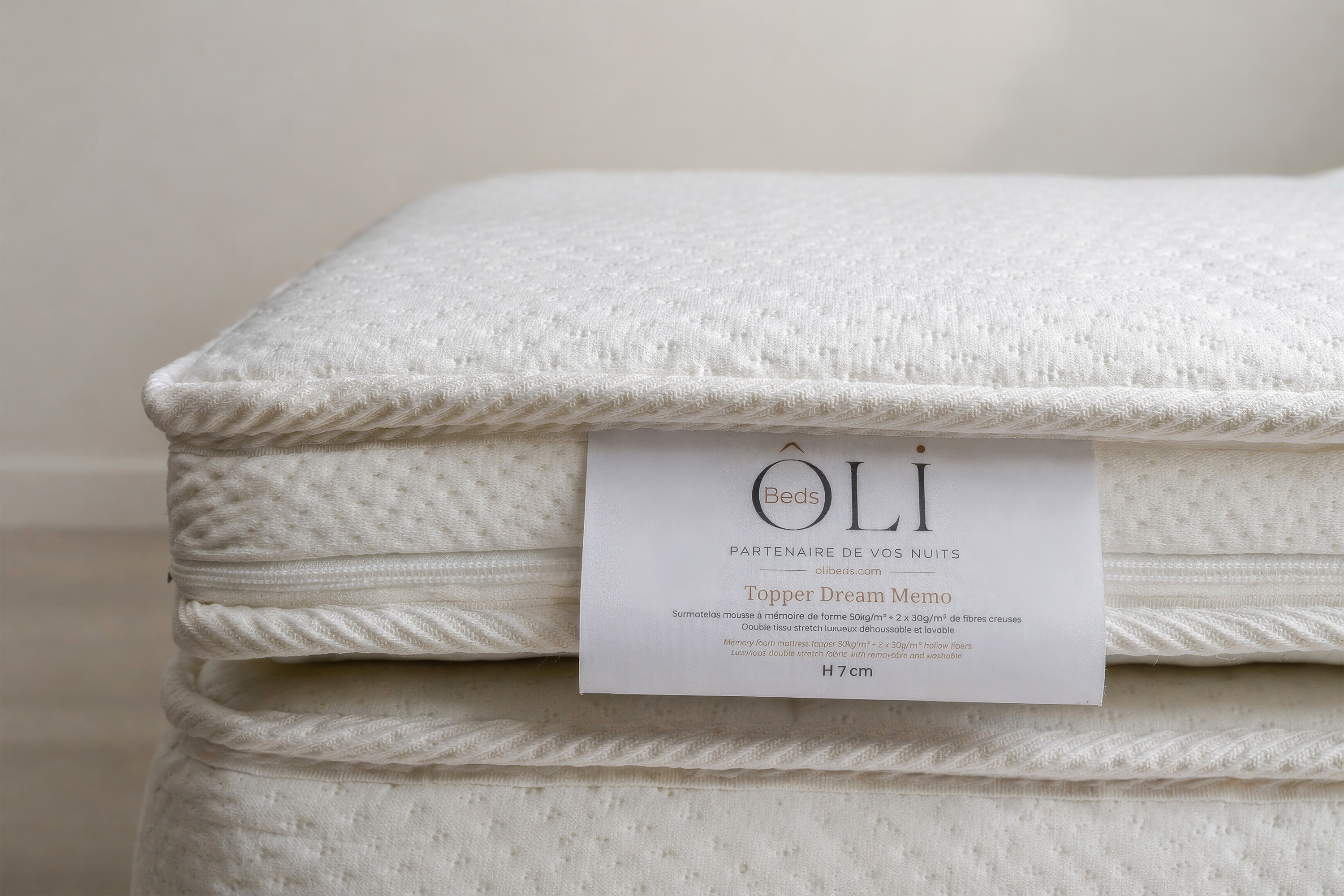 Structuring mattress topper